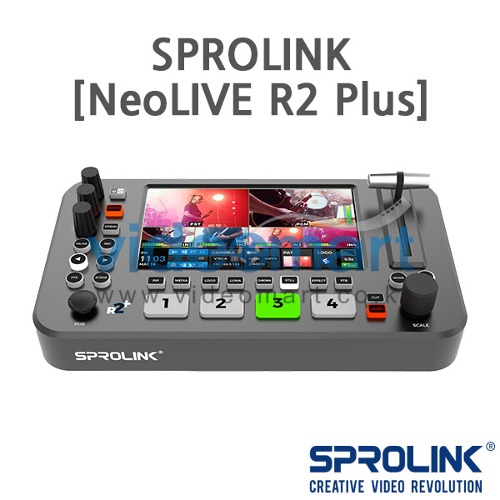 SPROLINK [NeoLIVE R2 Plus] 미니 스위처 - 레코딩 &amp; 스트리밍 +